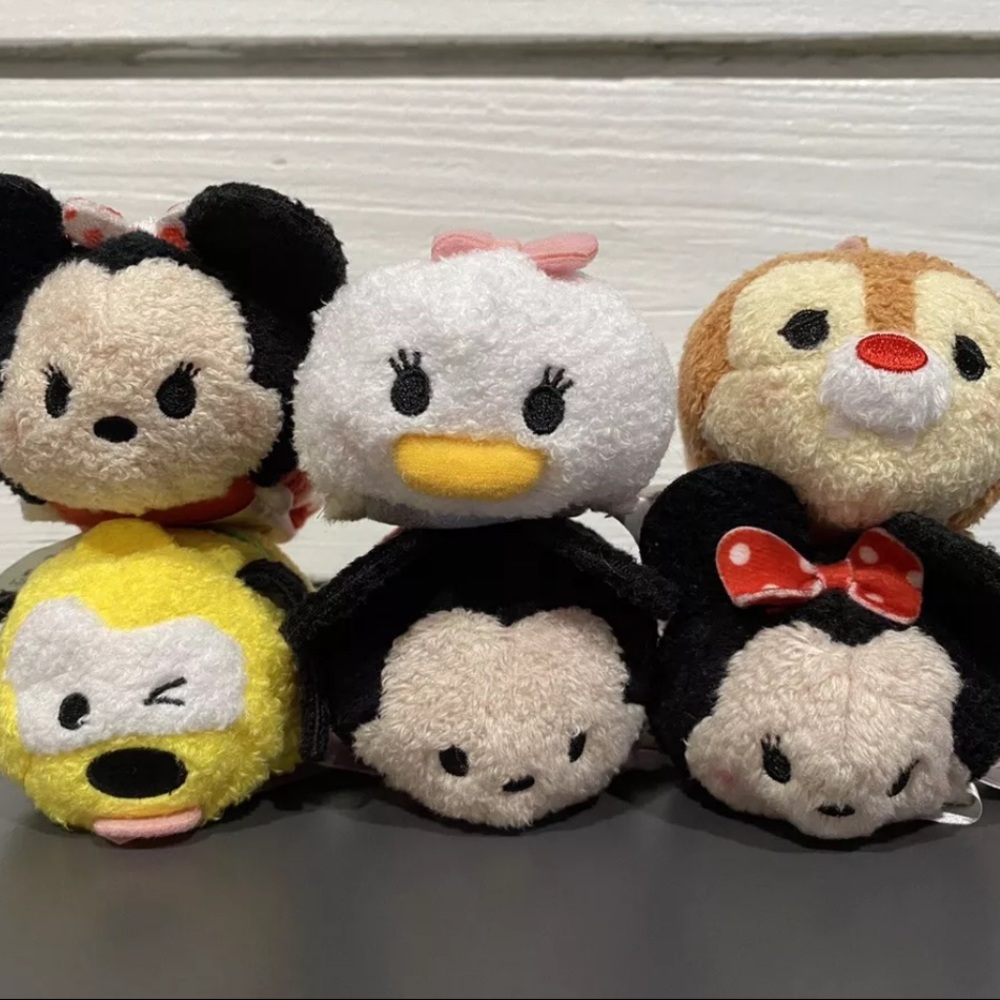 Disney Plush Tsum Tsum Mickey and Friends - 6 Piece Set - NEW